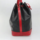 LOUIS VUITTON Epi Noe Shoulder Bag Bicolor Black Red M44017 LV Auth gh522-3