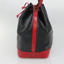 LOUIS VUITTON Epi Noe Shoulder Bag Bicolor Black Red M44017 LV Auth gh522-4