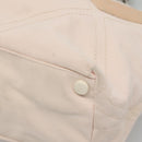 CHANEL COCO Mark Tote Bag No.5 Canvas White Silver CC Auth gh524-10