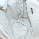 CHANEL COCO Mark Tote Bag No.5 Canvas White Silver CC Auth gh524-18