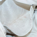 CHANEL COCO Mark Tote Bag No.5 Canvas White Silver CC Auth gh524-20