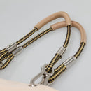 CHANEL COCO Mark Tote Bag No.5 Canvas White Silver CC Auth gh524-8