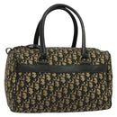 Christian Dior Trotter Canvas Boston Bag Navy Auth gh526-1