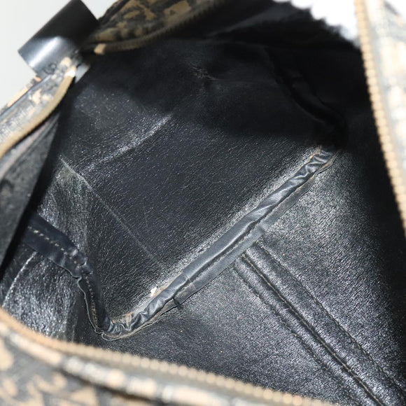 Christian Dior Trotter Canvas Boston Bag Navy Auth gh526