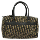 Christian Dior Trotter Canvas Boston Bag Navy Auth gh526-2