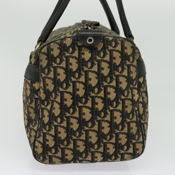 Christian Dior Trotter Canvas Boston Bag Navy Auth gh526