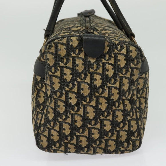 Christian Dior Trotter Canvas Boston Bag Navy Auth gh526