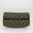 Christian Dior Trotter Canvas Boston Bag Navy Auth gh526-9