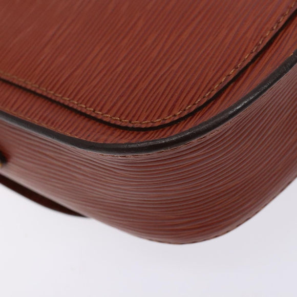 LOUIS VUITTON Epi Saint Cloud PM Shoulder Bag Brown M52213 LV Auth gh530