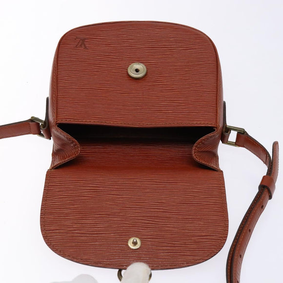 LOUIS VUITTON Epi Saint Cloud PM Shoulder Bag Brown M52213 LV Auth gh530