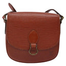 LOUIS VUITTON Epi Saint Cloud PM Shoulder Bag Brown M52213 LV Auth gh530-13