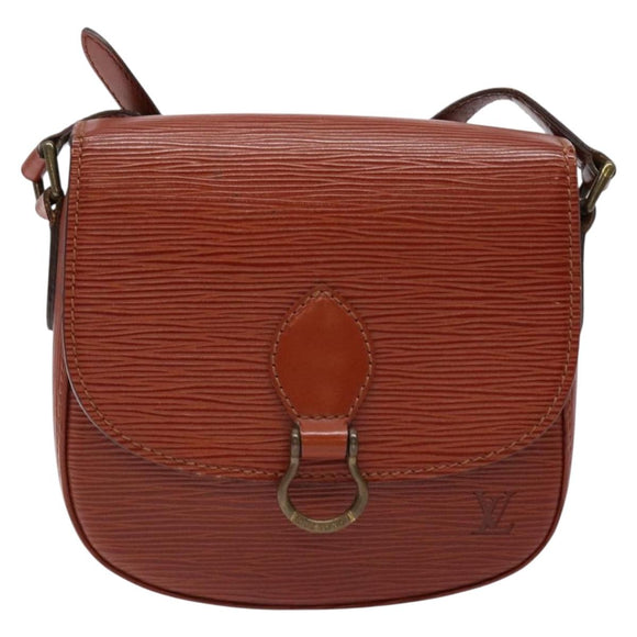 LOUIS VUITTON Epi Saint Cloud PM Shoulder Bag Brown M52213 LV Auth gh530