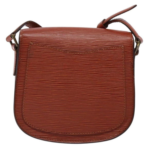 LOUIS VUITTON Epi Saint Cloud PM Shoulder Bag Brown M52213 LV Auth gh530