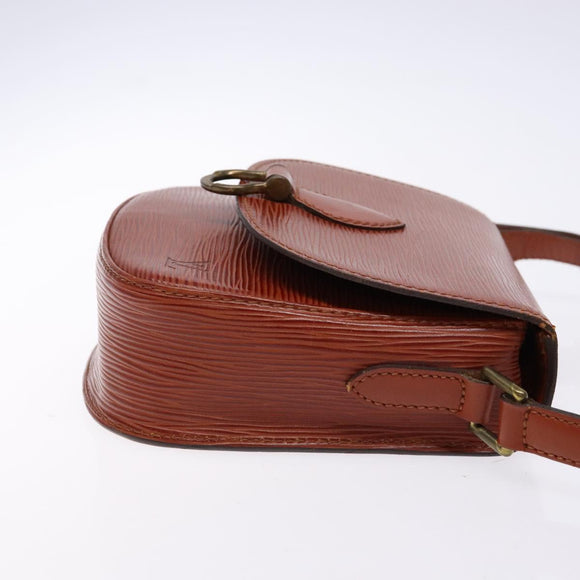 LOUIS VUITTON Epi Saint Cloud PM Shoulder Bag Brown M52213 LV Auth gh530