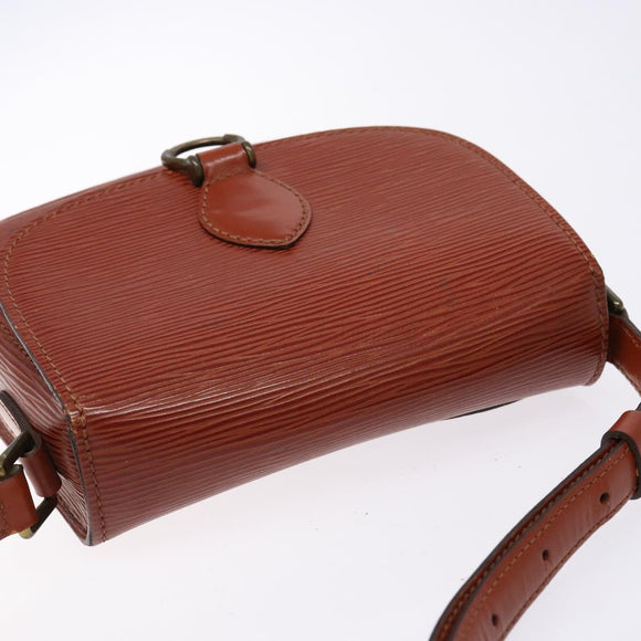 LOUIS VUITTON Epi Saint Cloud PM Shoulder Bag Brown M52213 LV Auth gh530