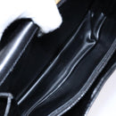 BALLY Hand Bag Leather Black Gold Auth gh533-17