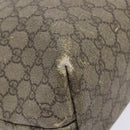 GUCCI GG Supreme Web Sherry Line Tote Bag PVC Beige Red 211134 Auth gh538-15