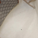 GUCCI GG Supreme Web Sherry Line Tote Bag PVC Beige Red 211134 Auth gh538-10