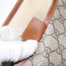 GUCCI GG Supreme Web Sherry Line Tote Bag PVC Beige Red 211134 Auth gh538-11