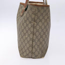 GUCCI GG Supreme Web Sherry Line Tote Bag PVC Beige Red 211134 Auth gh538-4