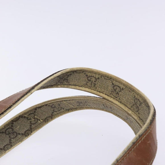 GUCCI GG Supreme Web Sherry Line Tote Bag PVC Beige Red 211134 Auth gh538