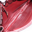 CARTIER Must Line Shoulder Bag Leather Bordeaux Gold Auth gh540-16