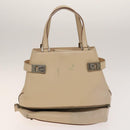 Salvatore Ferragamo Shoulder Bag Leather 2 Set Black Beige Auth gh541-10