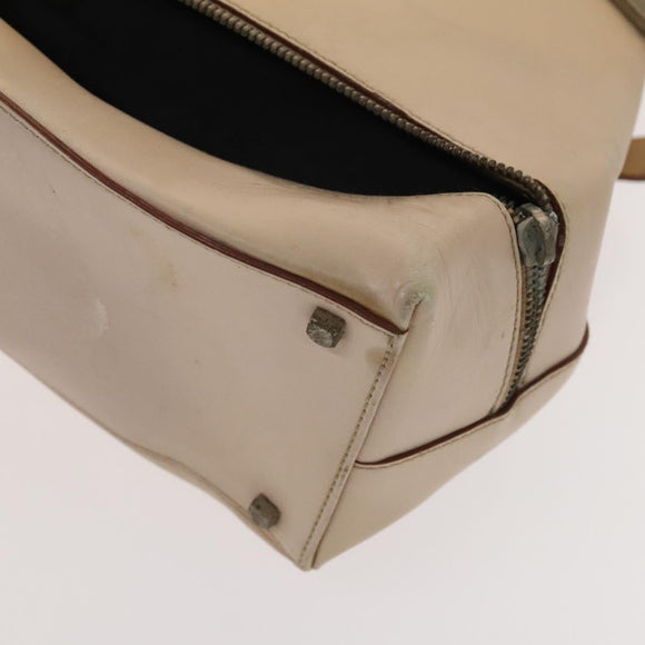 Salvatore Ferragamo Shoulder Bag Leather 2 Set Black Beige Auth gh541