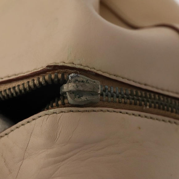 Salvatore Ferragamo Shoulder Bag Leather 2Set Black Beige Auth gh541