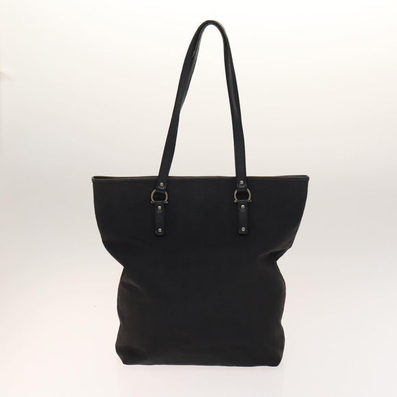Salvatore Ferragamo Shoulder Bag Leather 2 Set Black Beige Auth gh541