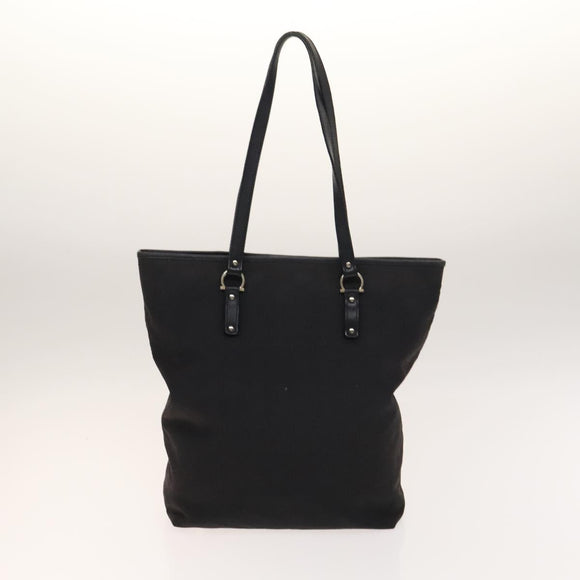 Salvatore Ferragamo Shoulder Bag Leather 2 Set Black Beige Auth gh541