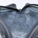 GUCCI GG Supreme Sherry Line Clutch Bag PVC Navy Gold 75 01 012 Auth gh543-15