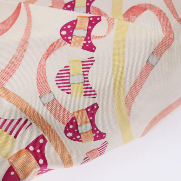 Salvatore Ferragamo Shoulder Bag Nylon Beige Gold Auth gh550