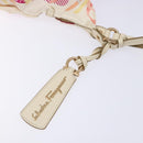 Salvatore Ferragamo Shoulder Bag Nylon Beige Gold Auth gh550-9