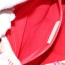 Salvatore Ferragamo Shoulder Bag Nylon Beige Gold Auth gh550-21