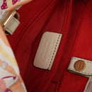 Salvatore Ferragamo Shoulder Bag Nylon Beige Gold Auth gh550-11