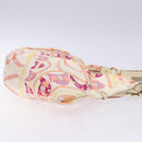 Salvatore Ferragamo Shoulder Bag Nylon Beige Gold Auth gh550-3