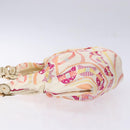 Salvatore Ferragamo Shoulder Bag Nylon Beige Gold Auth gh550-4