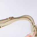 Salvatore Ferragamo Shoulder Bag Nylon Beige Gold Auth gh550-14