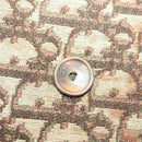 Christian Dior Trotter Canvas Chain Shoulder Bag Brown Gold Auth gh553-11