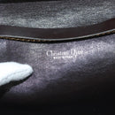 Christian Dior Trotter Canvas Chain Shoulder Bag Brown Gold Auth gh553-19
