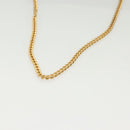 Christian Dior Trotter Canvas Chain Shoulder Bag Brown Gold Auth gh553-7