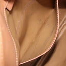 CELINE Macadam Canvas Clutch Bag PVC Beige Gold Auth gh557-21