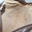 GUCCI GG Supreme Web Sherry Line Shoulder Bag PVC Beige Gold Red Auth gh559-18