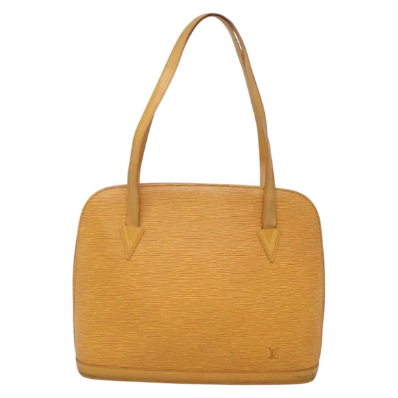 LOUIS VUITTON Epi Lussac Shoulder Bag Yellow M52289 LV Auth gh567