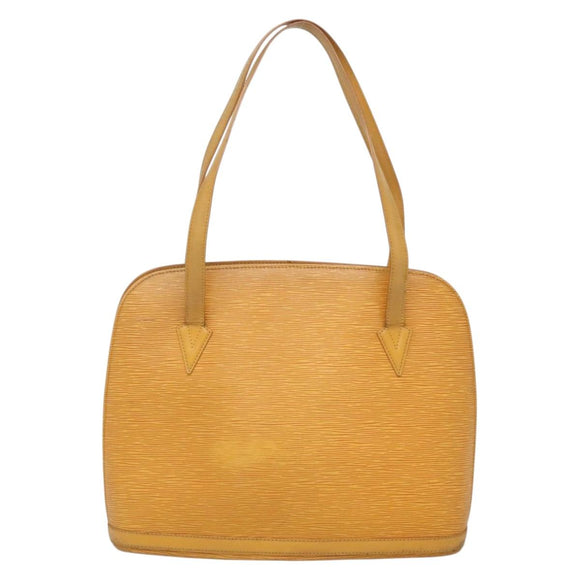 LOUIS VUITTON Epi Lussac Shoulder Bag Yellow M52289 LV Auth gh567