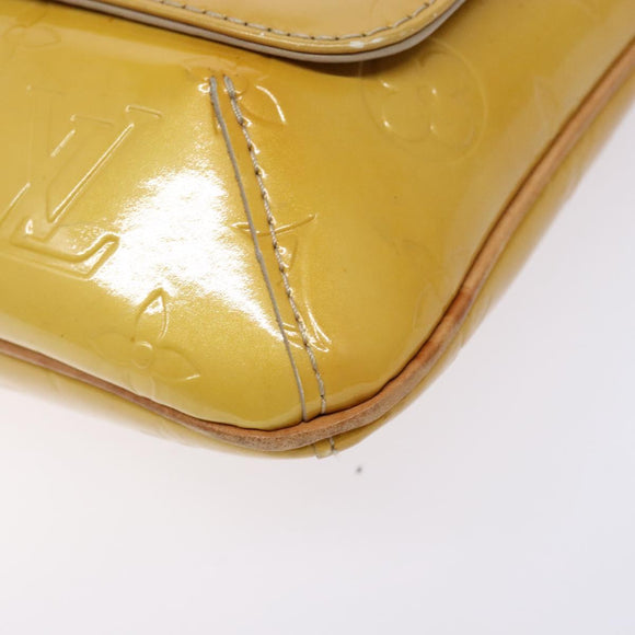 LOUIS VUITTON Monogram Vernis Thompson Street Bag Beige M91301 LV Auth gh569