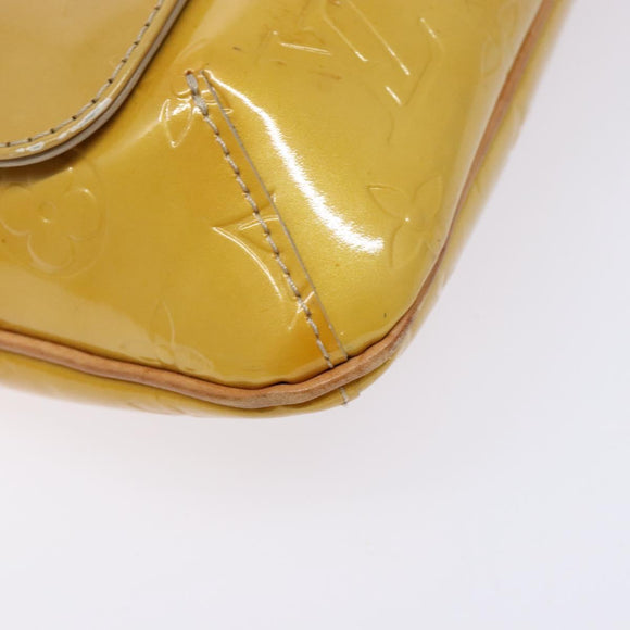 LOUIS VUITTON Monogram Vernis Thompson Street Bag Beige M91301 LV Auth gh569