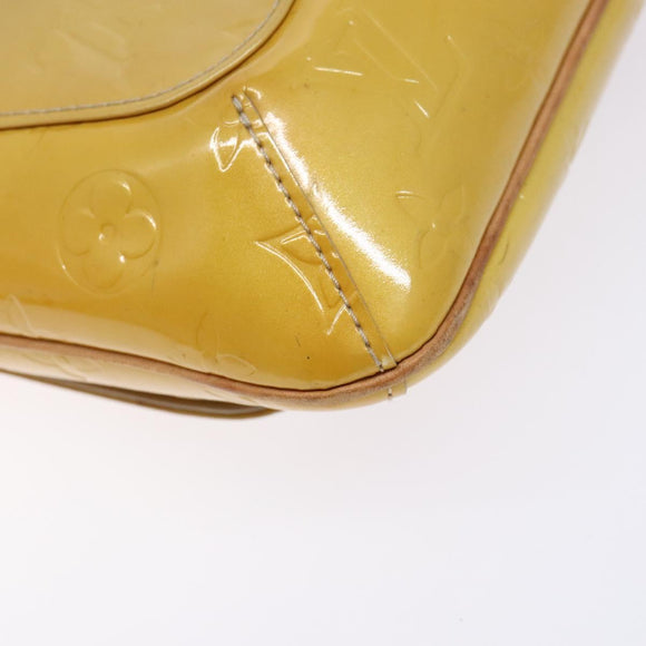 LOUIS VUITTON Monogram Vernis Thompson Street Bag Beige M91301 LV Auth gh569