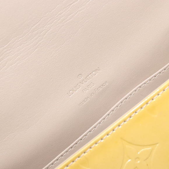 LOUIS VUITTON Monogram Vernis Thompson Street Bag Beige M91301 LV Auth gh569